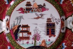 MASON'S #447 CANTON RED-   DINNER  PLATE   .....   http://jaapiesfinechinastore.com