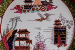 MASON'S #447 CANTON RED-   DINNER  PLATE   .....   http://jaapiesfinechinastore.com