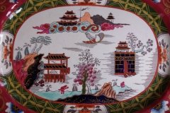 MASON'S #447 CANTON RED-  SERVING PLATTER 16  1/4"   .....   http://jaapiesfinechinastore.com