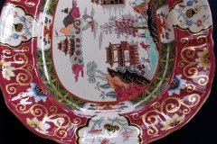 MASON'S #447 CANTON RED-  SERVING PLATTER 16  1/4"   .....   http://jaapiesfinechinastore.com