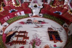 MASON'S CANTON RED #447- LARGE SOUP PLATE  10  3/8 "   .....   http://jaapiesfinechinastore.com