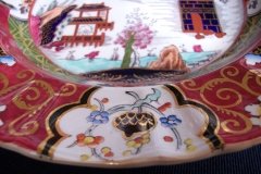 MASON'S CANTON RED #447- LARGE SOUP PLATE  10  3/8 "   .....   http://jaapiesfinechinastore.com