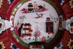 MASON'S CANTON RED #447- LARGE SOUP PLATE  10  3/8 "   .....   http://jaapiesfinechinastore.com