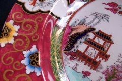 MASON'S CANTON RED #447- LARGE SOUP PLATE  10  3/8 "   .....   http://jaapiesfinechinastore.com