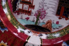 MASON'S CANTON RED #447- LARGE SOUP PLATE  10  3/8 "   .....   http://jaapiesfinechinastore.com