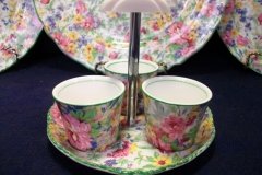 MIDWINTER BRAMA-  EGG CUPS & HANDLED TRAY  ..... http://jaapiesfinechinastore.com