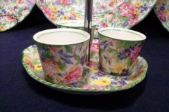 MIDWINTER BRAMA-  EGG CUPS & HANDLED TRAY  ..... http://jaapiesfinechinastore.com