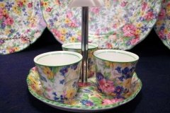 MIDWINTER BRAMA-  EGG CUPS & HANDLED TRAY  ..... http://jaapiesfinechinastore.com