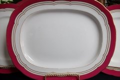 MINTON MAROON GILT OUTLINES- PLATTER 12 5/8   .....   http://jaapiesfinechinastore.com