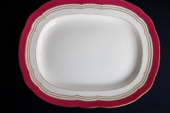 MINTON MAROON GILT OUTLINES- PLATTER 12 5/8   .....   https://www.jaapiesfinechinastore.com