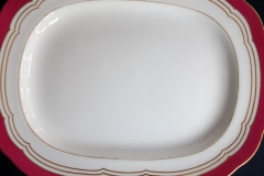 MINTON MAROON GILT OUTLINES- PLATTER 12 5/8   .....   https://www.jaapiesfinechinastore.com