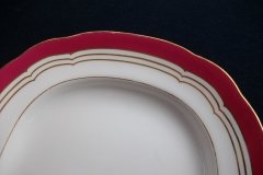 MINTON MAROON GILT OUTLINES- PLATTER 12 5/8   .....   http://jaapiesfinechinastore.com
