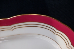 MINTON MAROON GILT OUTLINES- PLATTER 12 5/8   .....   https://www.jaapiesfinechinastore.com