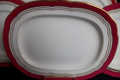 MINTON MAROON GILT OUTLINES- PLATTER 12 5/8   .....   https://www.jaapiesfinechinastore.com