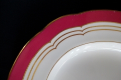 MINTON MAROON GILT OUTLINES- PLATTER 12 5/8   .....   https://www.jaapiesfinechinastore.com