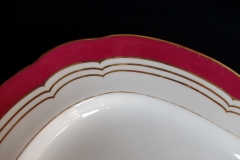 MINTON MAROON GILT OUTLINES- PLATTER 12 5/8   .....   https://www.jaapiesfinechinastore.com