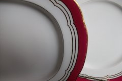 MINTON MAROON GILT OUTLINES- PLATTER 12 5/8   .....   http://jaapiesfinechinastore.com