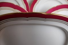 MINTON MAROON GILT OUTLINES- PLATTER 12 5/8   .....   http://jaapiesfinechinastore.com