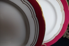 MINTON MAROON GILT OUTLINES- PLATTER 12 5/8   .....   https://www.jaapiesfinechinastore.com