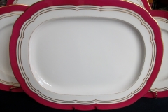 MINTON MAROON GILT OUTLINES- PLATTER 14 3/4"   .....   https://www.jaapiesfinechinastore.com