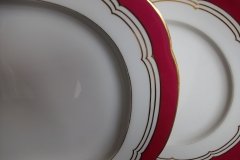 MINTON MAROON GILT OUTLINES- PLATTER 14 3/4"   .....   http://jaapiesfinechinastore.com