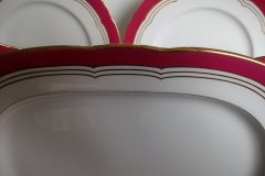 MINTON MAROON GILT OUTLINES- PLATTER 14 3/4"   .....   http://jaapiesfinechinastore.com