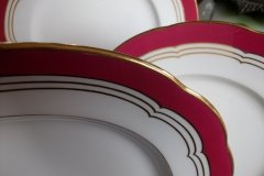 MINTON MAROON GILT OUTLINES- PLATTER 14 3/4"   .....   http://jaapiesfinechinastore.com