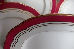 MINTON MAROON GILT OUTLINES- PLATTER 14 3/4"   .....   http://jaapiesfinechinastore.com