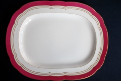 MINTON MAROON GILT OUTLINES- PLATTER 14 3/4"   .....   https://www.jaapiesfinechinastore.com