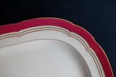 MINTON MAROON GILT OUTLINES- PLATTER 14 3/4"   .....   https://www.jaapiesfinechinastore.com