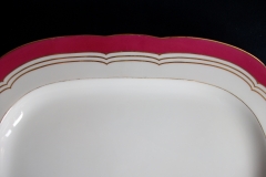 MINTON MAROON GILT OUTLINES- PLATTER 14 3/4"   .....   https://www.jaapiesfinechinastore.com