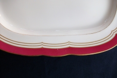 MINTON MAROON GILT OUTLINES- PLATTER 14 3/4"   .....   https://www.jaapiesfinechinastore.com