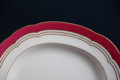 MINTON MAROON GILT OUTLINES- PLATTER 14 3/4"   .....   https://www.jaapiesfinechinastore.com