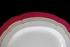 MINTON MAROON GILT OUTLINES- PLATTER 14 3/4"   .....   https://www.jaapiesfinechinastore.com