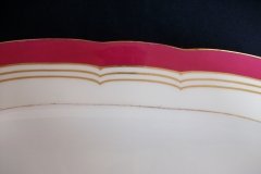 MINTON MAROON GILT OUTLINES- PLATTER 14 3/4"   .....   http://jaapiesfinechinastore.com