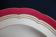 MINTON MAROON GILT OUTLINES- PLATTER 14 3/4"   .....   https://www.jaapiesfinechinastore.com