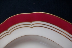 MINTON MAROON GILT OUTLINES- PLATTER 14 3/4"   .....   https://www.jaapiesfinechinastore.com