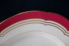 MINTON MAROON GILT OUTLINES- PLATTER 14 3/4"   .....   https://www.jaapiesfinechinastore.com