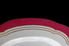 MINTON MAROON GILT OUTLINES- PLATTER 14 3/4"   .....   https://www.jaapiesfinechinastore.com