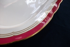 MINTON MAROON GILT OUTLINES- PLATTER 14 3/4"   .....   https://www.jaapiesfinechinastore.com