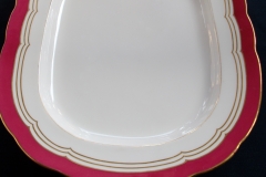 MINTON MAROON GILT OUTLINES- PLATTER 14 3/4"   .....   https://www.jaapiesfinechinastore.com