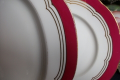 MINTON MAROON GILT OUTLINES- SERVING PLATTER 16 3/4"   .....   https://www.jaapiesfinechinastore.com