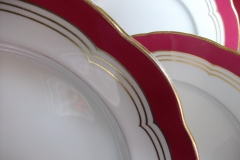 MINTON MAROON GILT OUTLINES- SERVING PLATTER 16 3/4"   .....   https://www.jaapiesfinechinastore.com