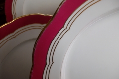 MINTON MAROON GILT OUTLINES- SERVING PLATTER 16 3/4"   .....   https://www.jaapiesfinechinastore.com