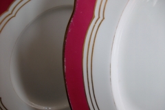 MINTON MAROON GILT OUTLINES- SERVING PLATTER 16 3/4"   .....   https://www.jaapiesfinechinastore.com