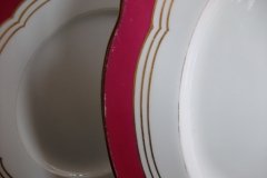 MINTON MAROON GILT OUTLINES- SERVING PLATTER 16 3/4"   .....   http://jaapiesfinechinastore.com
