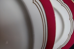 MINTON MAROON GILT OUTLINES- SERVING PLATTER 16 3/4"   .....   https://www.jaapiesfinechinastore.com