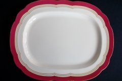 MINTON MAROON GILT OUTLINES- SERVING PLATTER 16 3/4"   .....   http://jaapiesfinechinastore.com