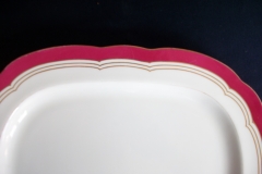 MINTON MAROON GILT OUTLINES- SERVING PLATTER 16 3/4"   .....   https://www.jaapiesfinechinastore.com