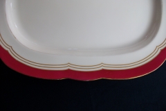 MINTON MAROON GILT OUTLINES- SERVING PLATTER 16 3/4"   .....   https://www.jaapiesfinechinastore.com